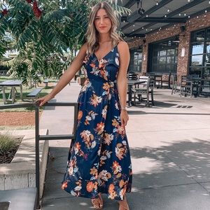 Floral dress.
